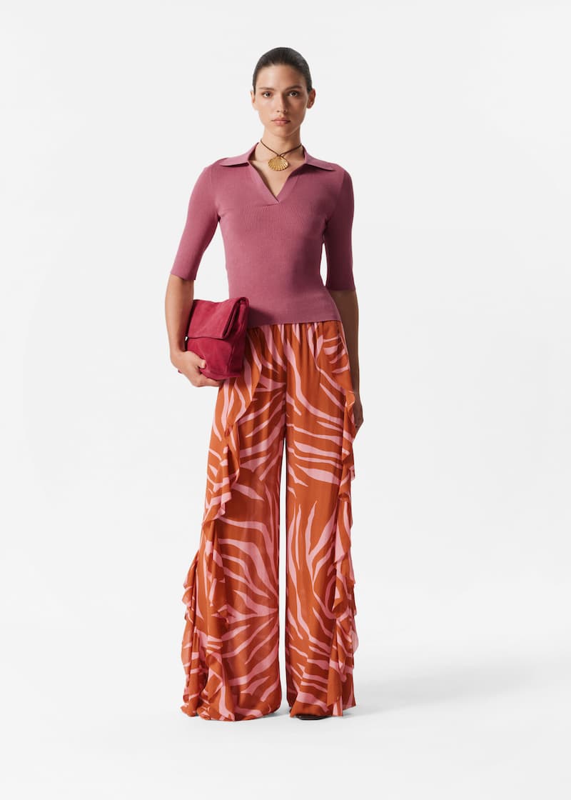 Collared Short-Sleeve Top