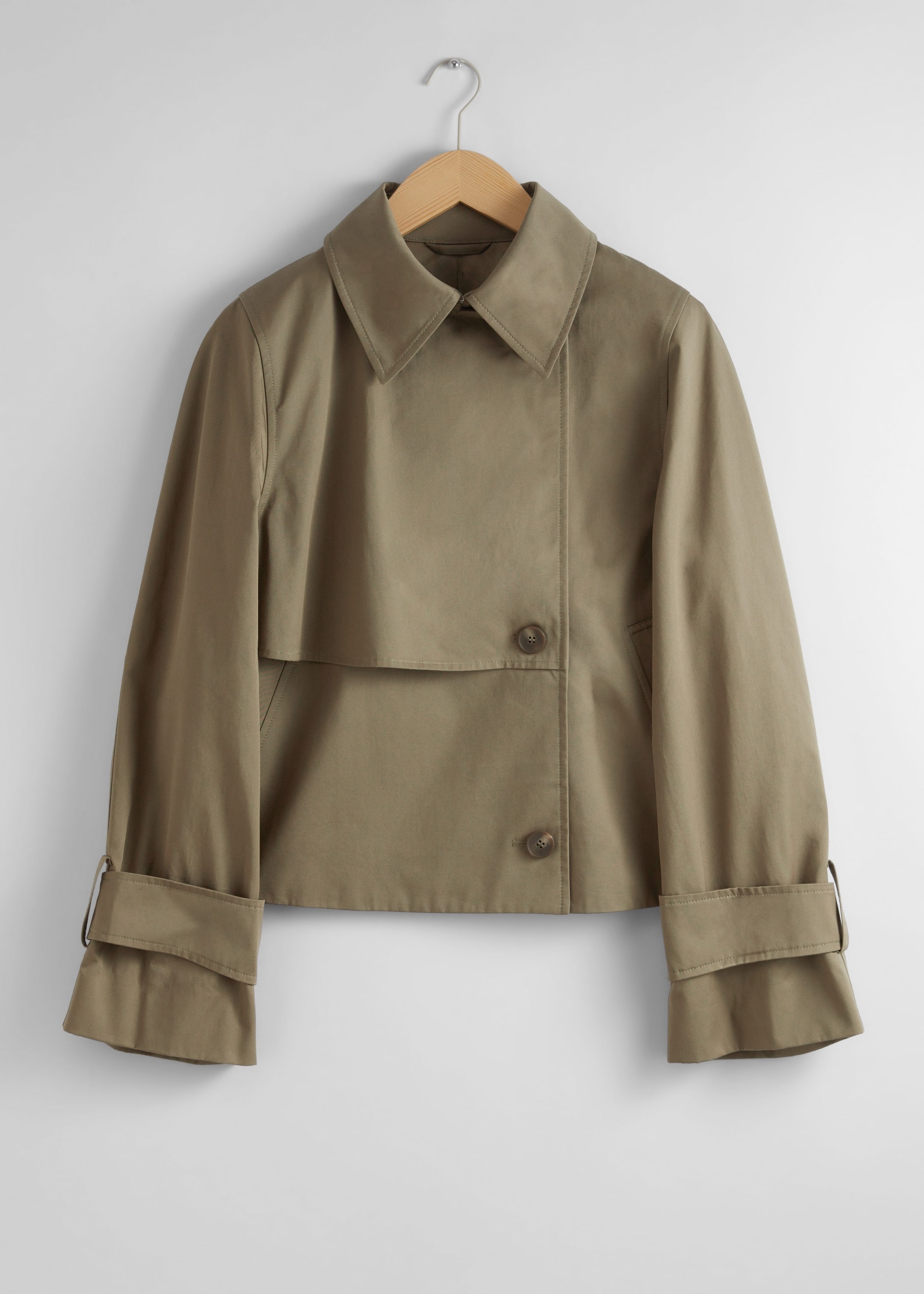 Image of Short Trench Coat Jacket