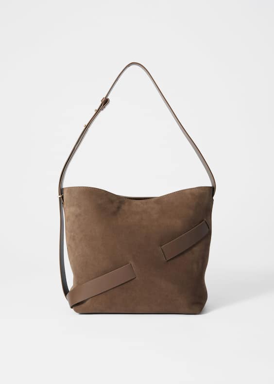 Suede Bucket Bag