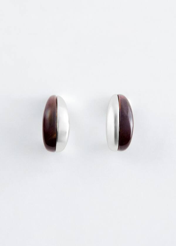Two-Toned Dome Earrings