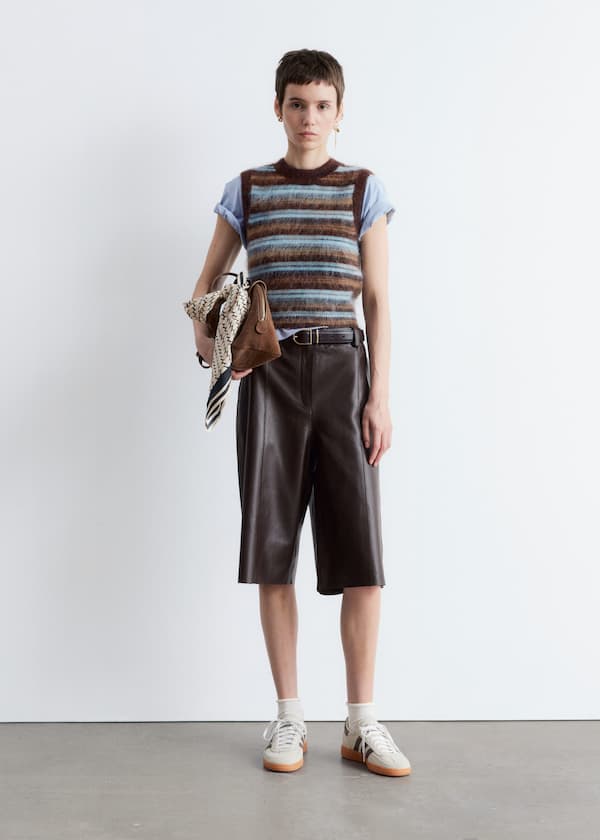 Knitted Mohair-Blend Vest