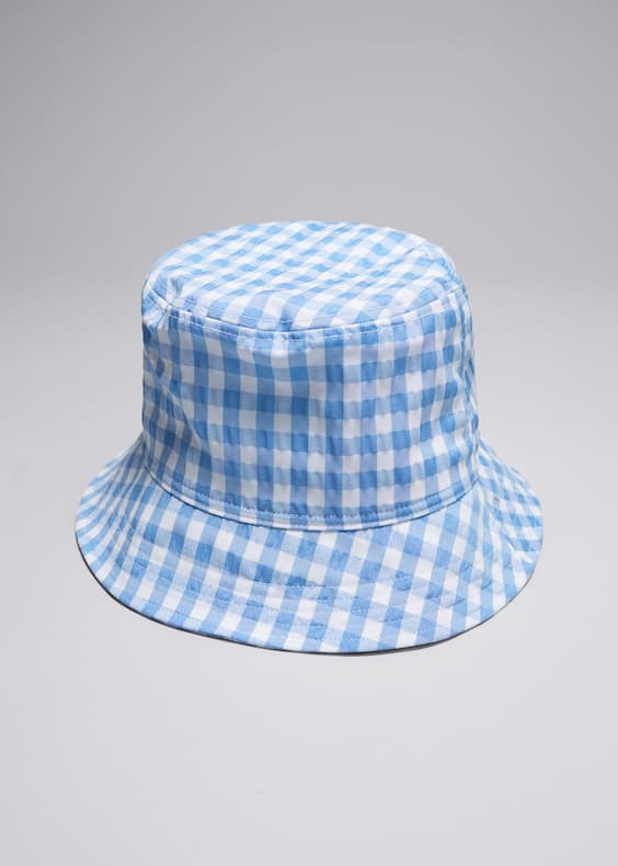 Checked Bucket Hat