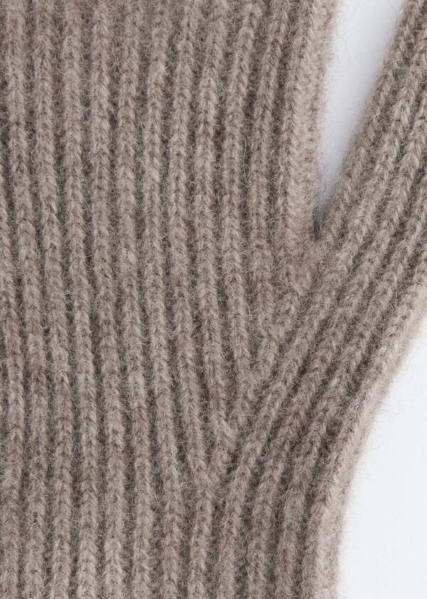 Ribbed Cashmere Gloves