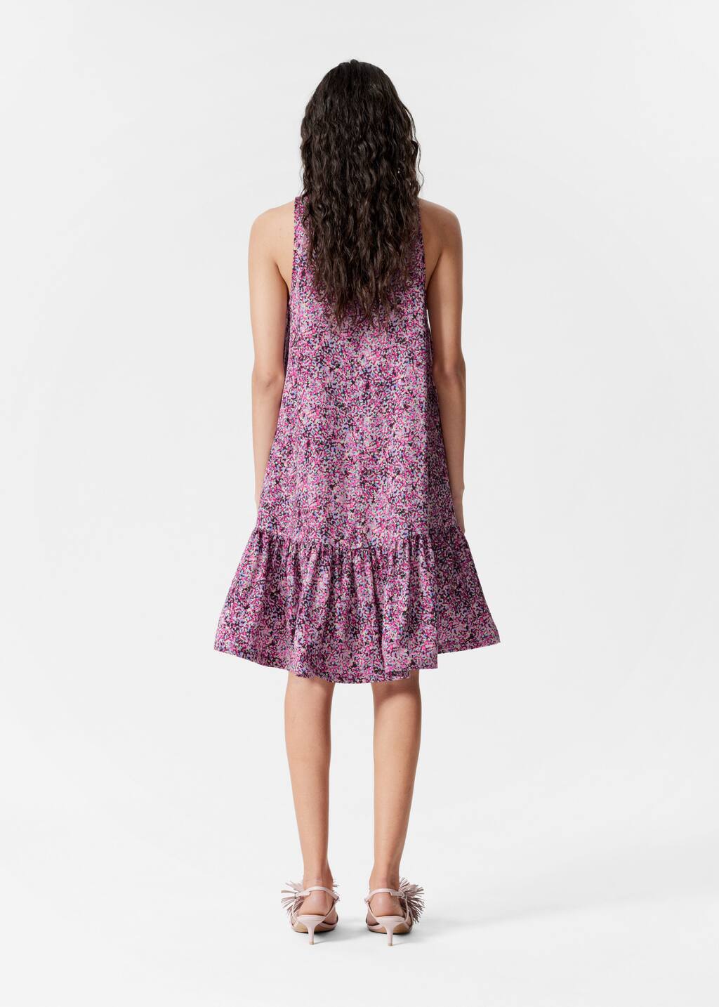 & Other Stories ♥ Knit Frill Mini Dress/追跡付 Knitted Frill Mini Dress - Dark Purple - Knitted dresses