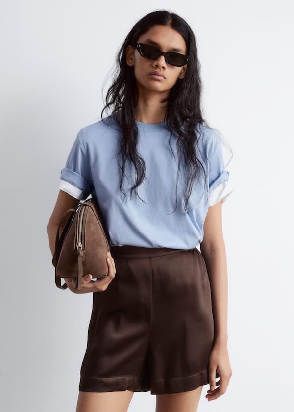 Satin Pull-On Shorts