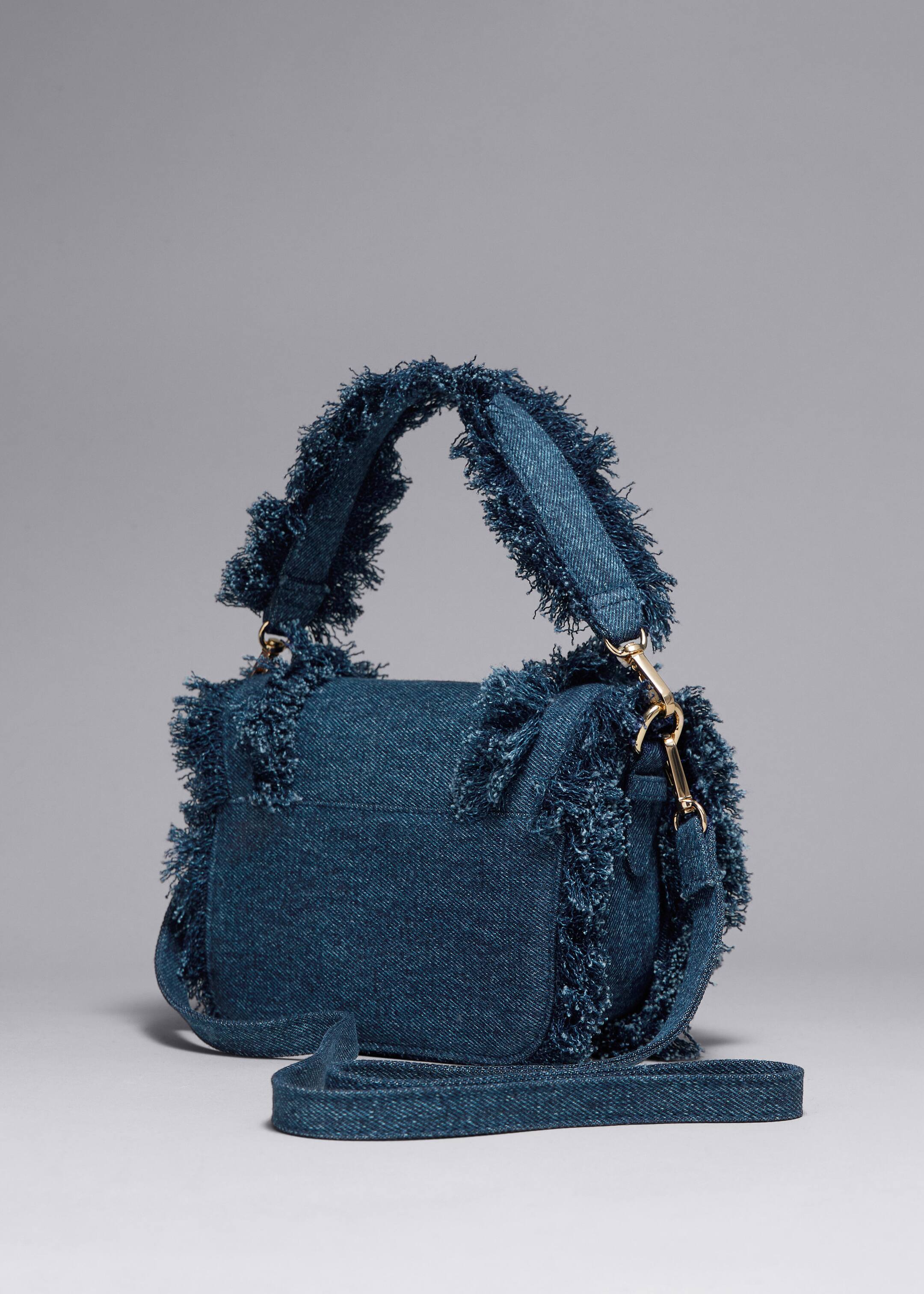 Frayed Denim Bag - Indigo - Still Life