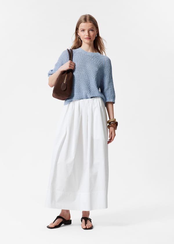 Knitted Silk-Blend t-shirt