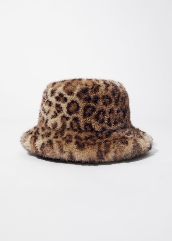 Leopard Faux-Fur Hat