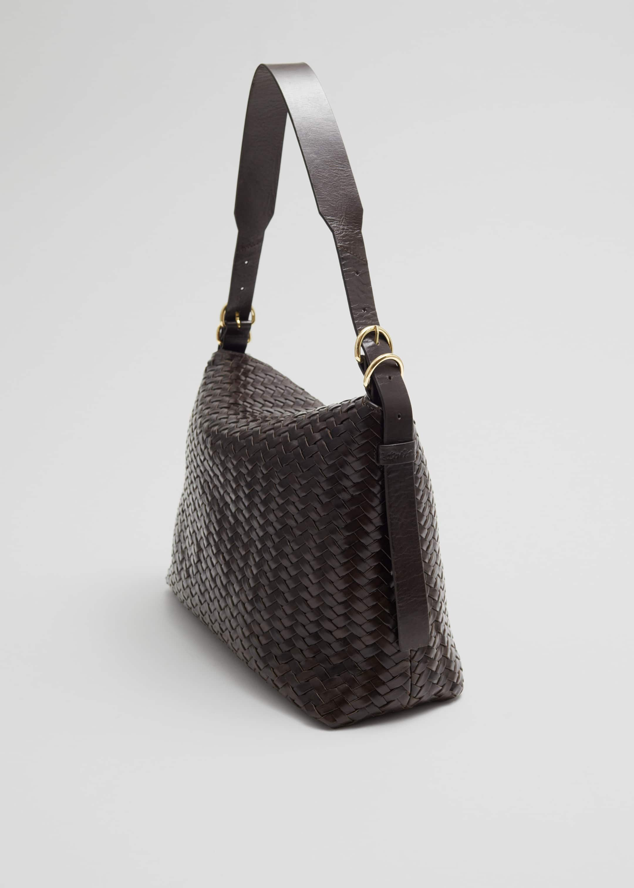 Large Braided Tote - Black - Still Life