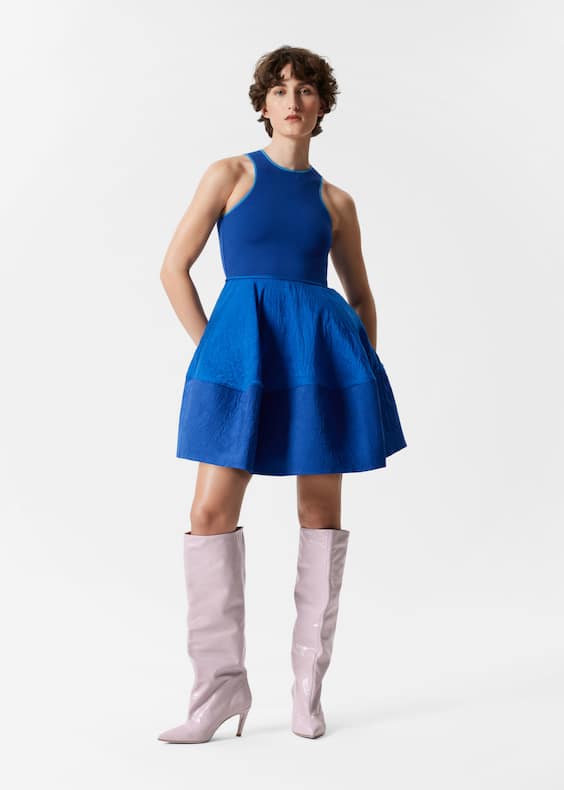 Flared Mini Dress