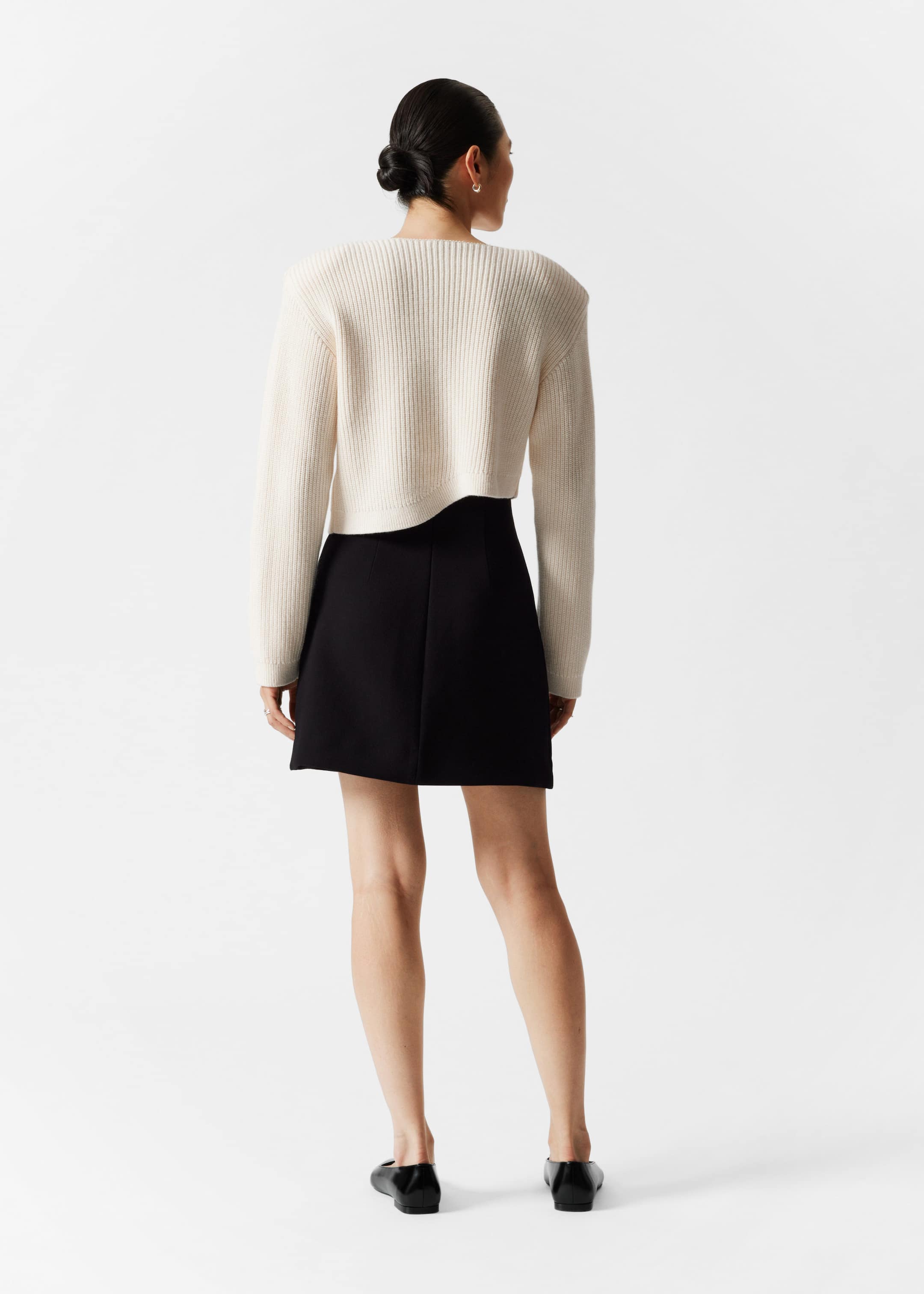 A-Line Mini Skirt - Black - Lookbook