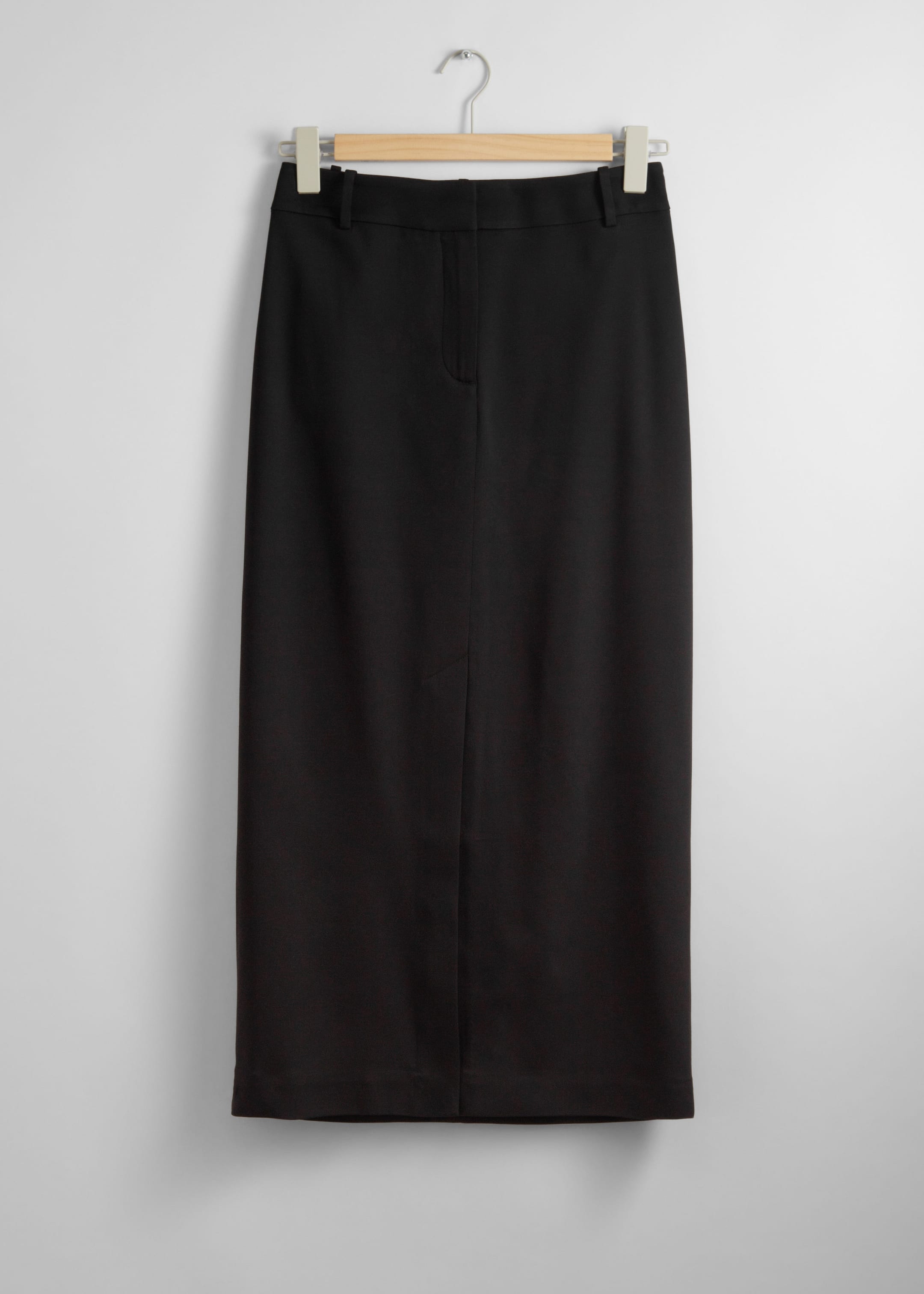 Image of Tailored Pencil Midi Skirt