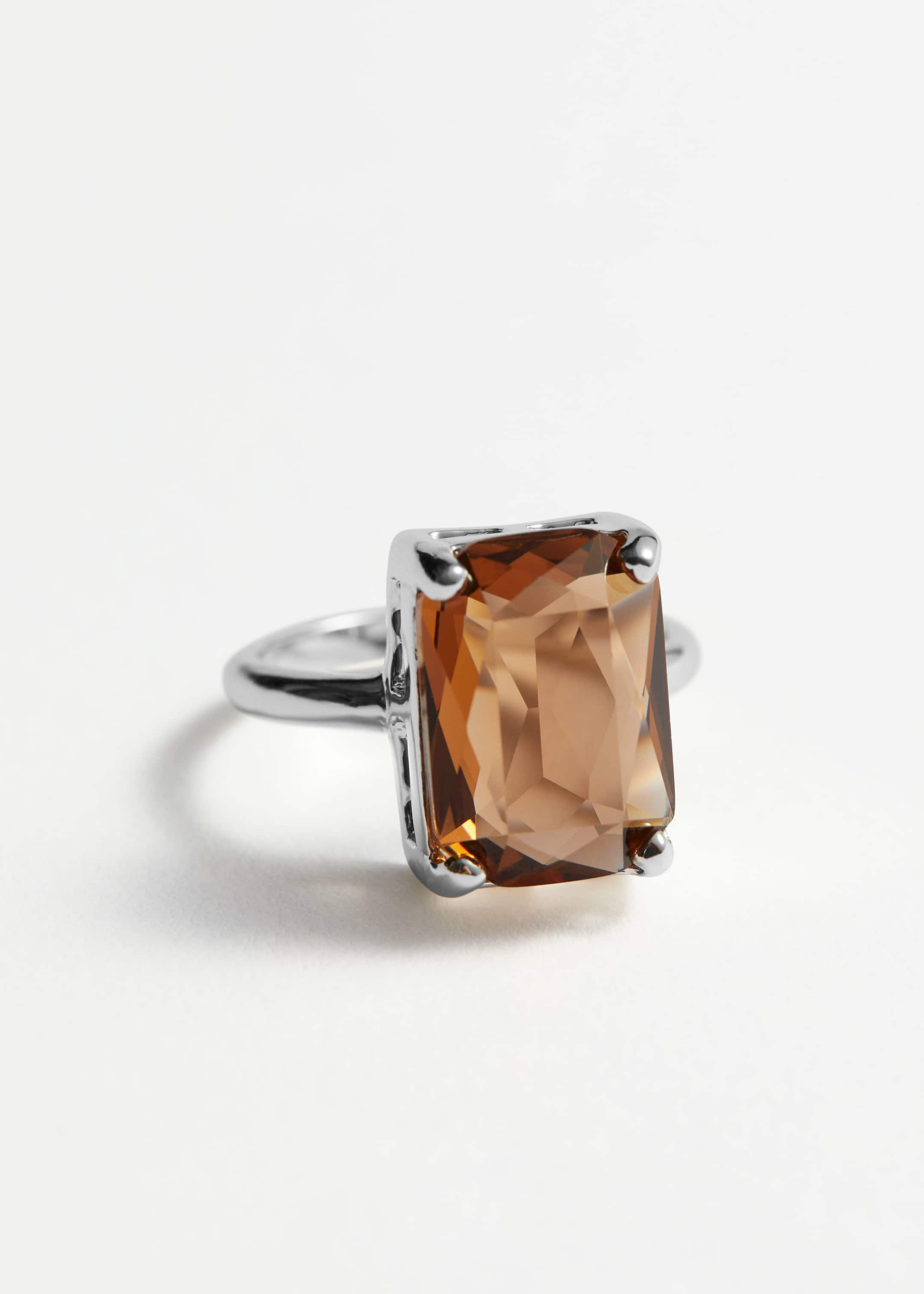 Image of Faceted Crystal Ring