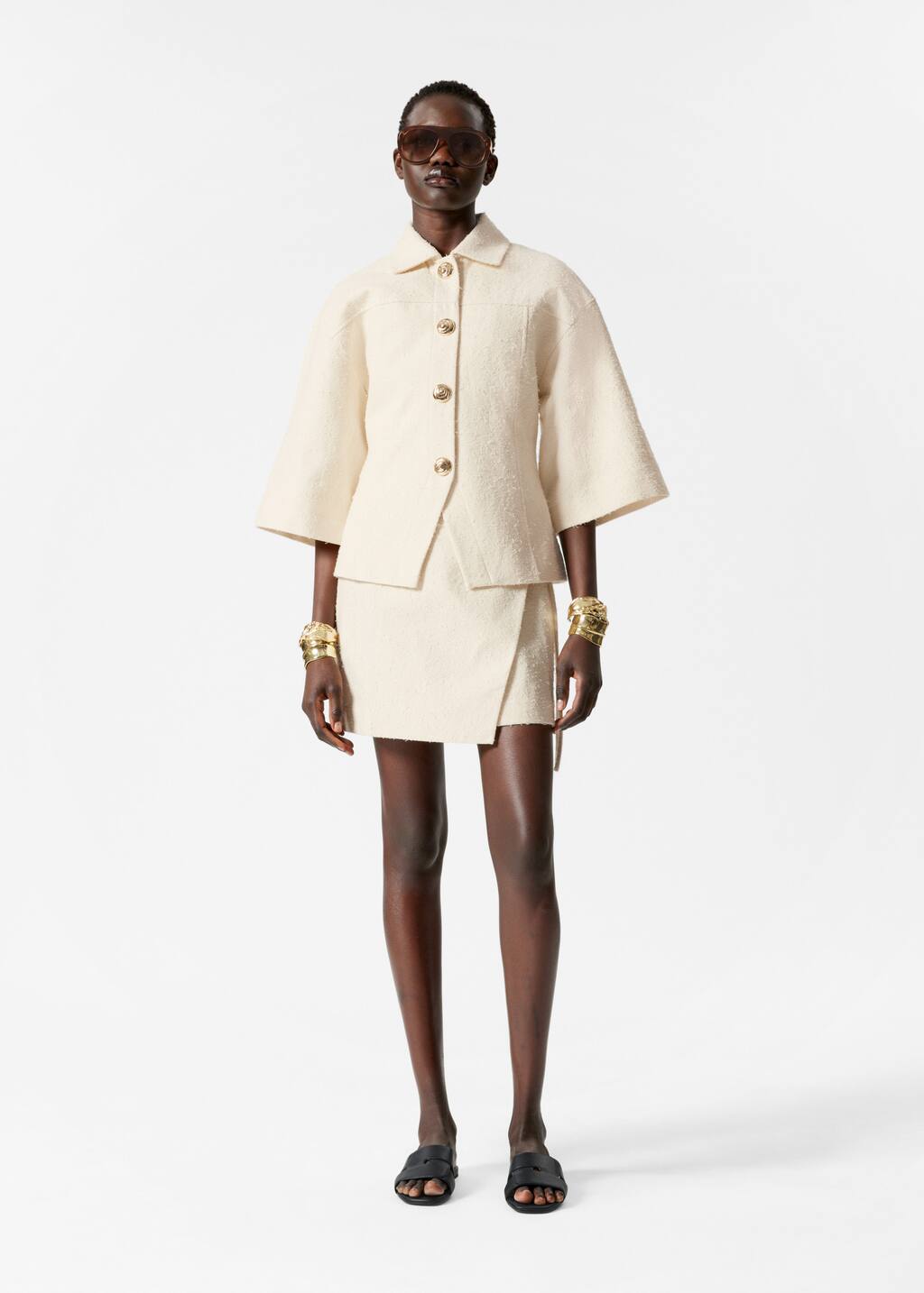 Textured Jacket - White - Jackets - & Other Stories