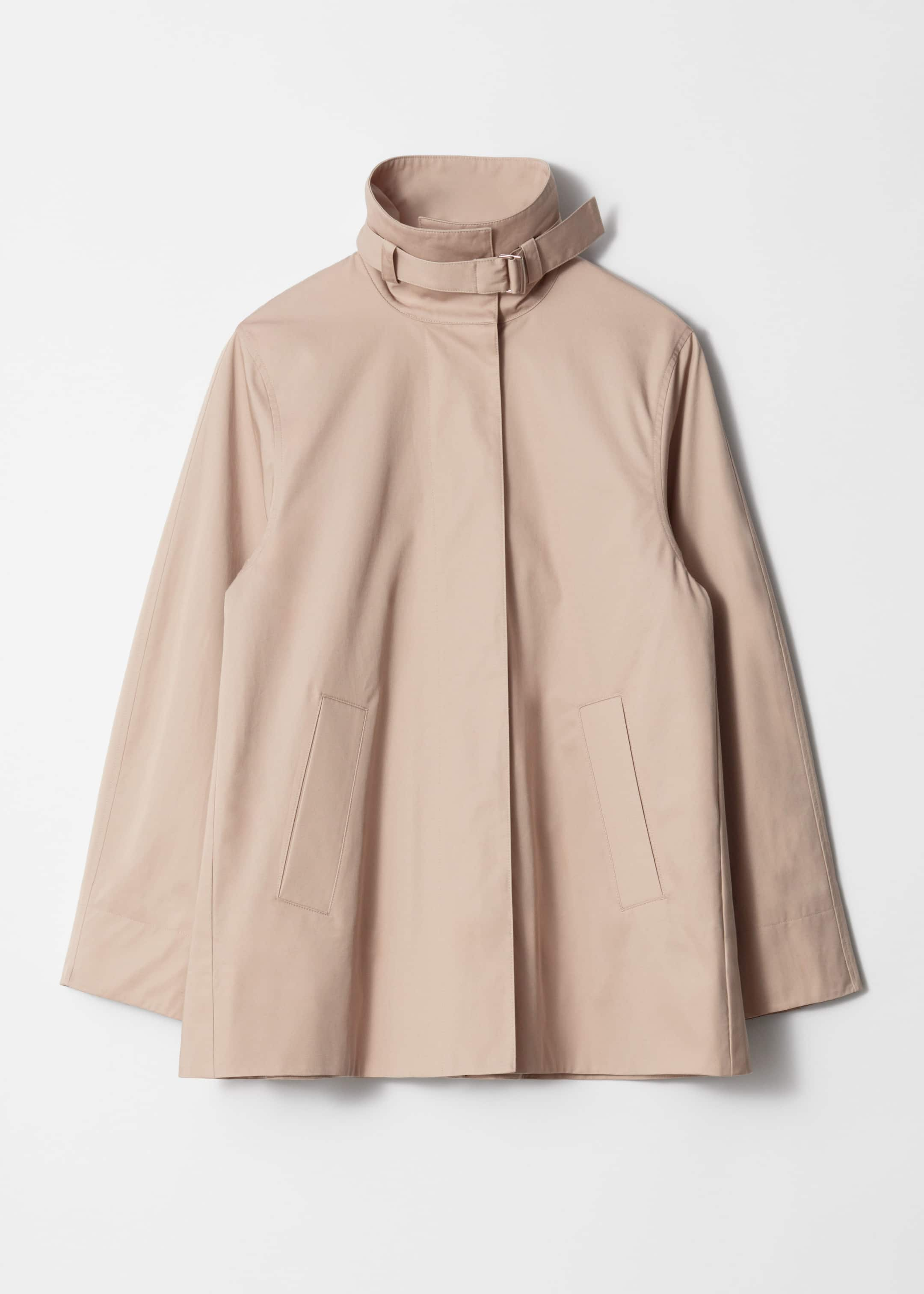 A-line Funnel-Neck Jacket