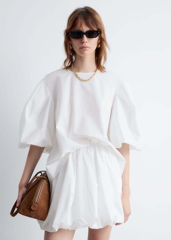 Voluminous Puff-Sleeve Blouse