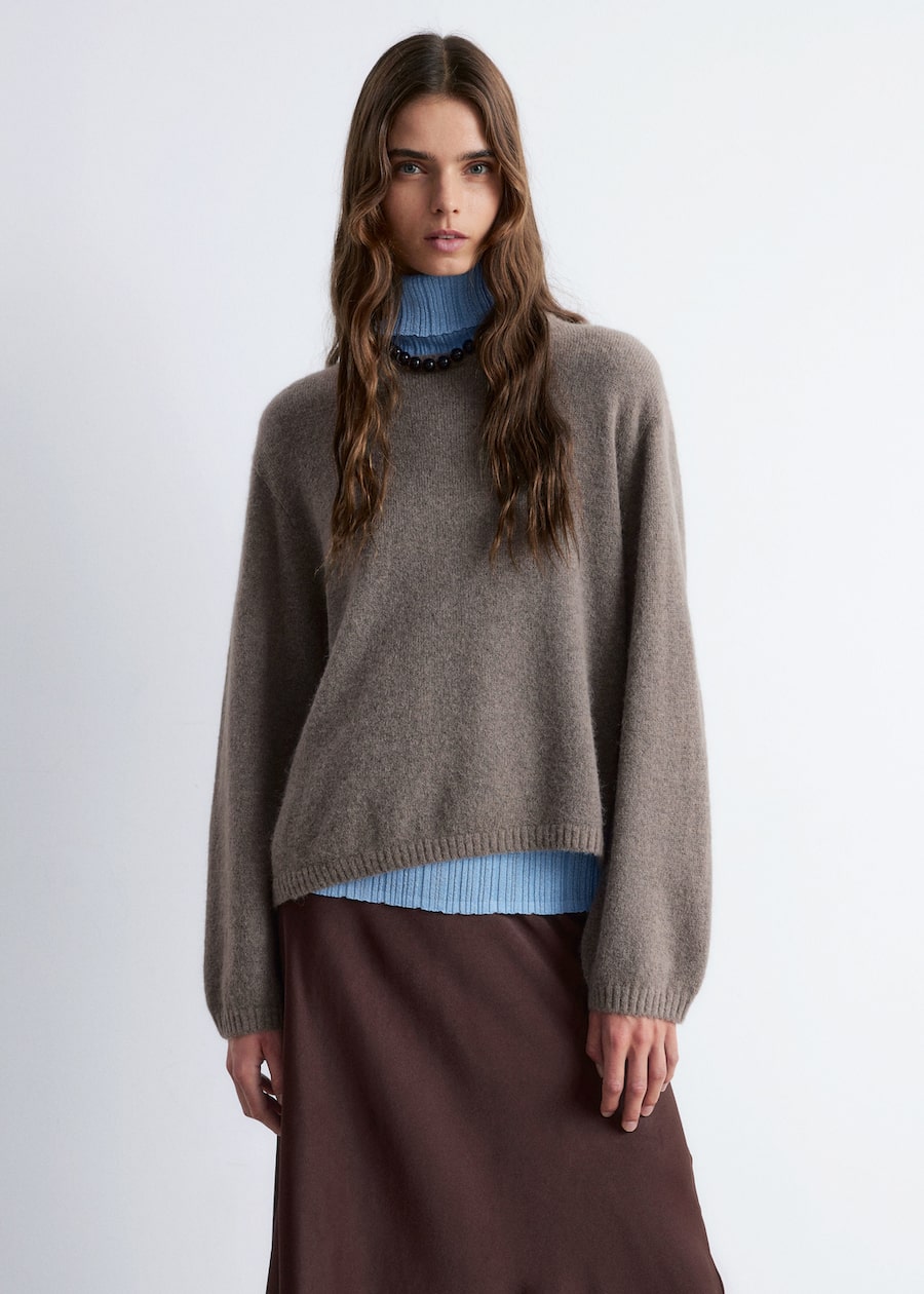 Knitted Alpaca-Blend Sweater