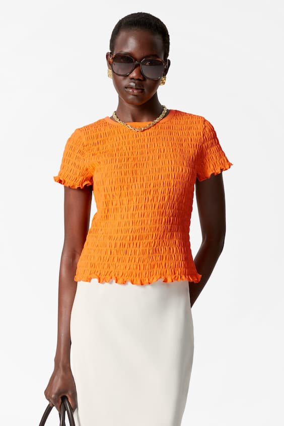 Smocked T-Shirt