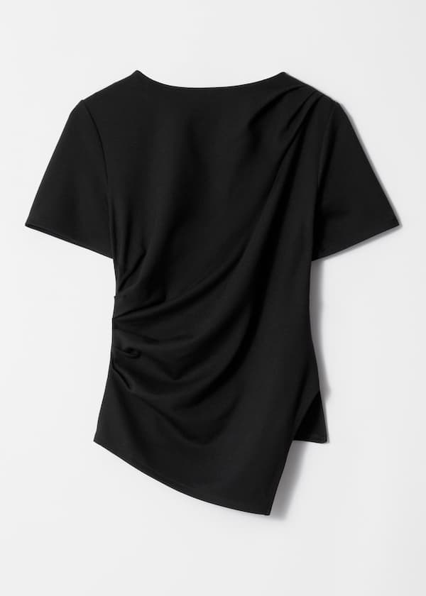Draped Asymmetric T-shirt