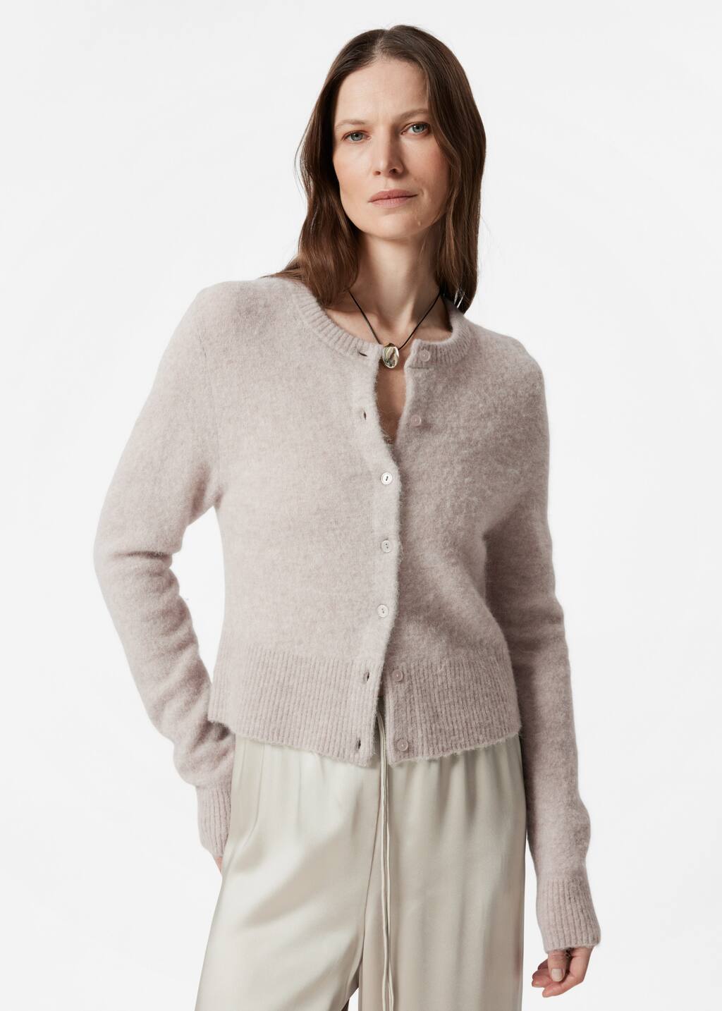 LIDNM / Llife ONLINE STORE / ALPACA KNIT SHIRT CARDIGAN