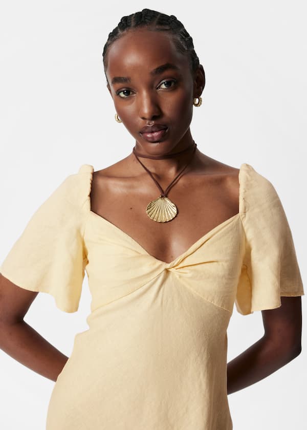 Linen Midi Dress