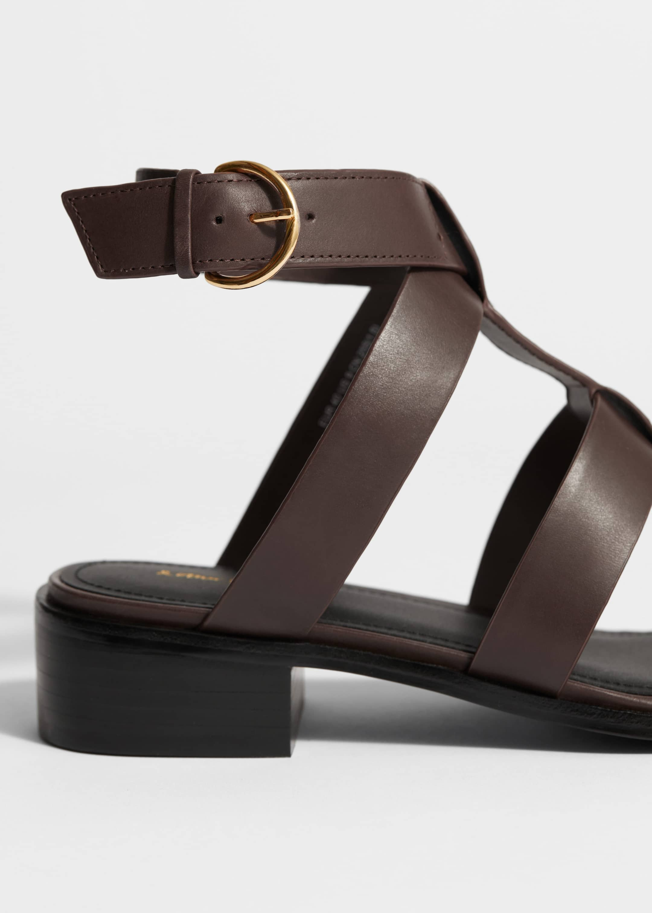 Ankle-Strap Leather Sandals - {{variantName}} - Descriptive Detail