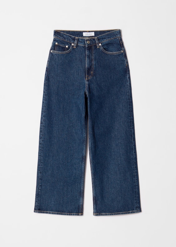 Cropped Wide-Leg Jeans