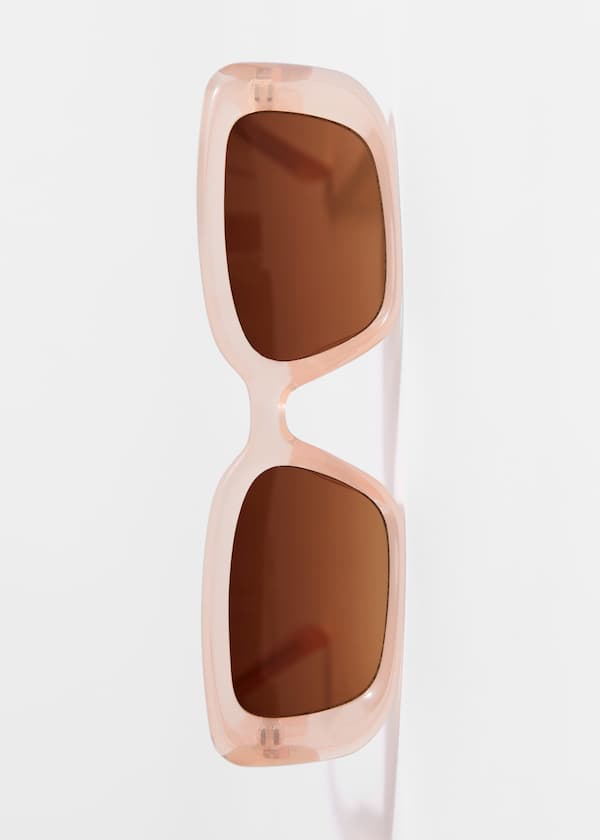 Bold Rectangular-Frame Sunglasses