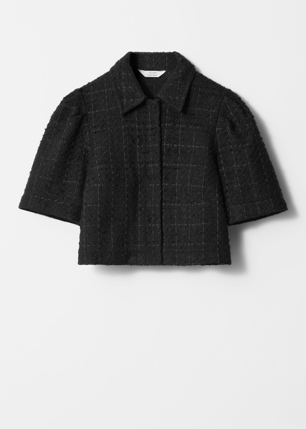 Cropped Tweed Jacket - Black - & Other Stories