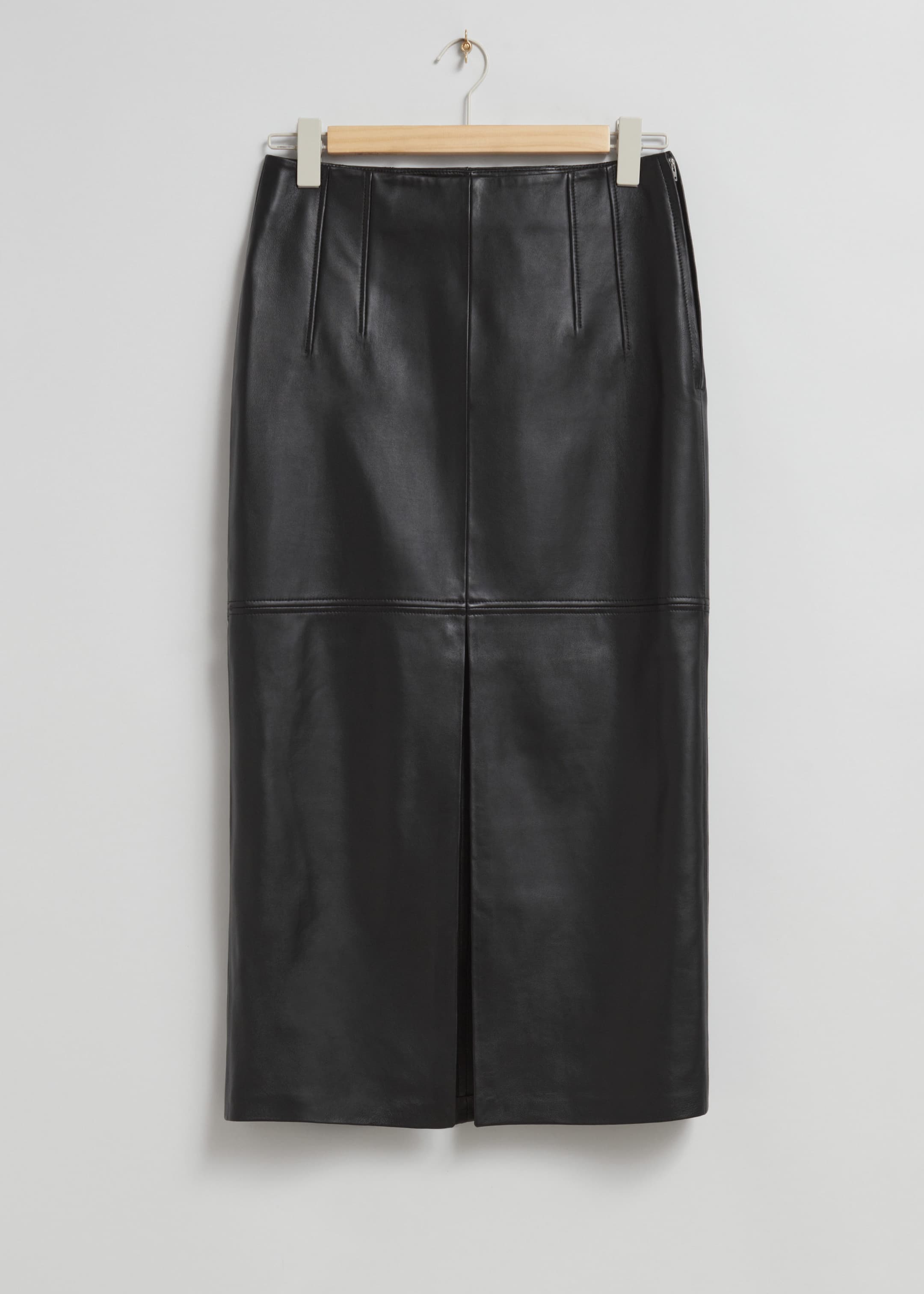 Leather Midi Skirt