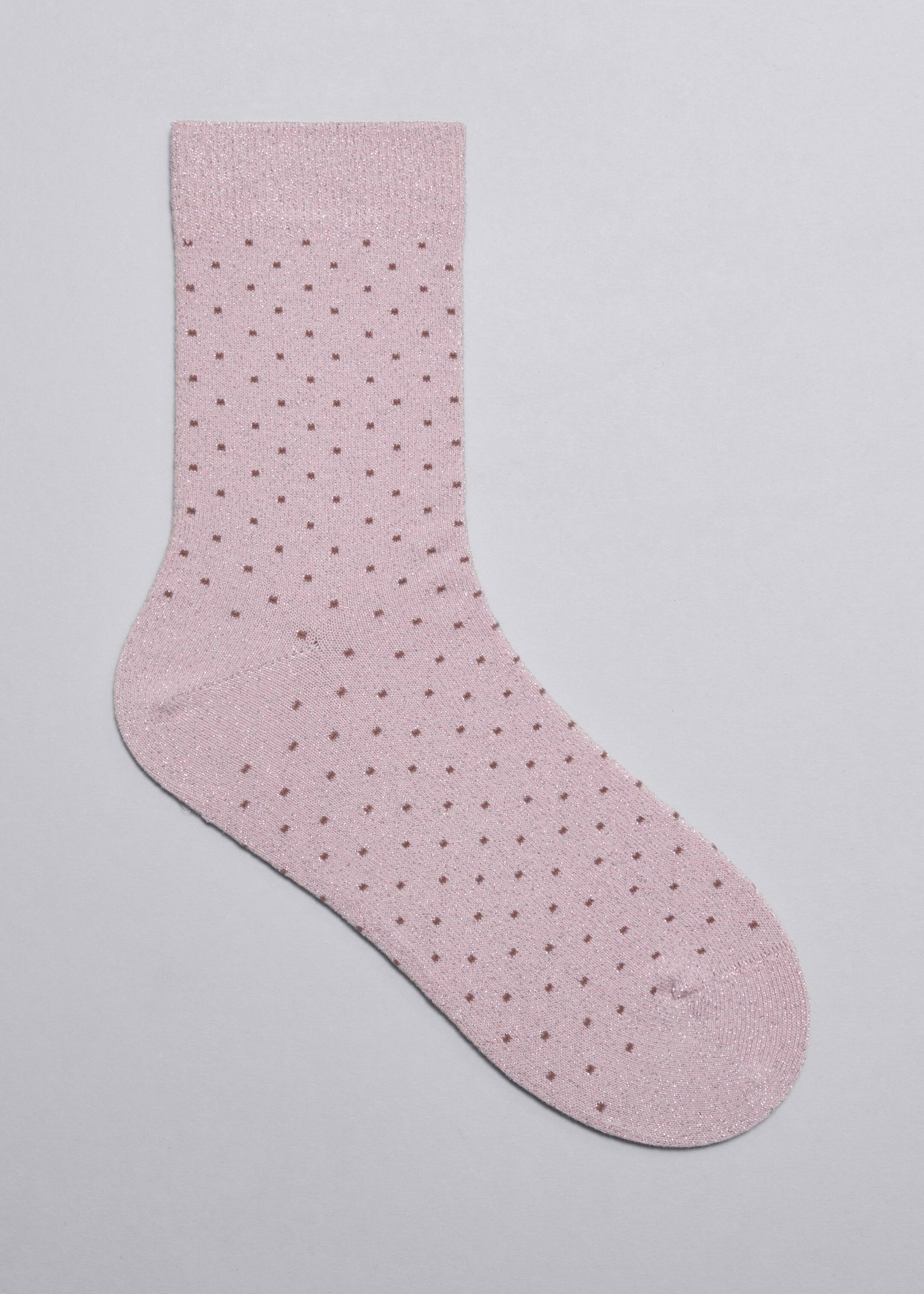 Glitter Jacquard Socks - Pink - Still Life