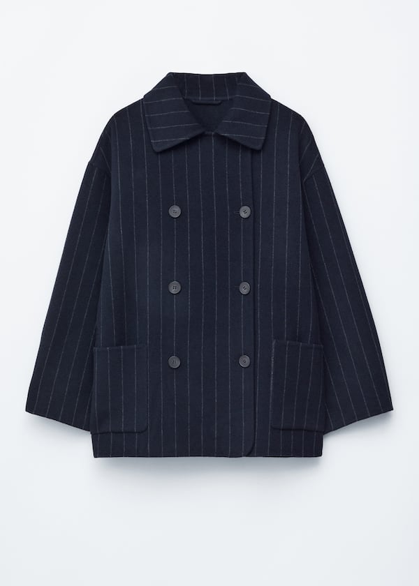 Cocoon-Shaped Wool Jacket