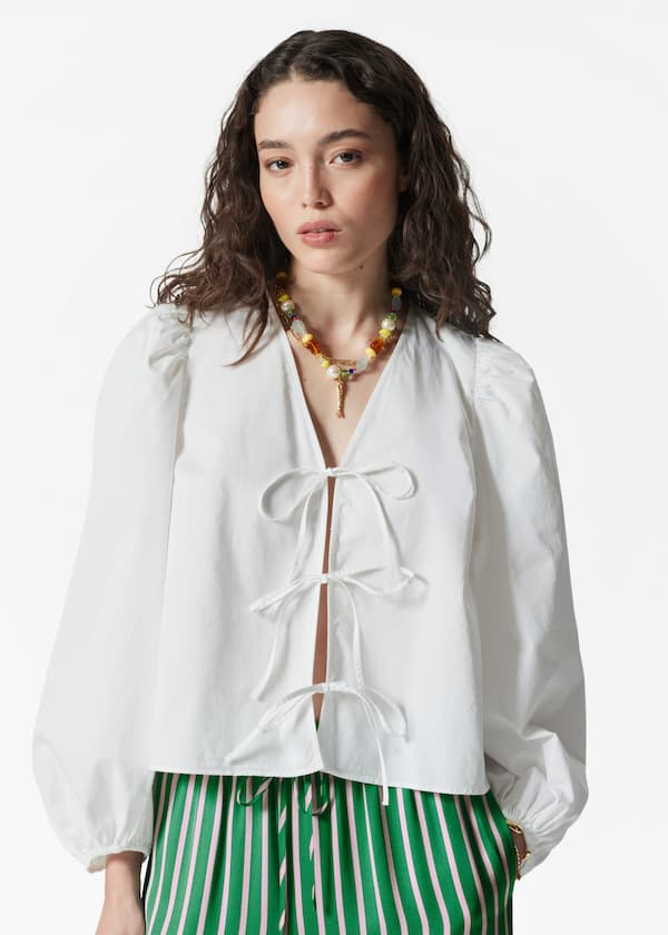 Tie-Front Blouse