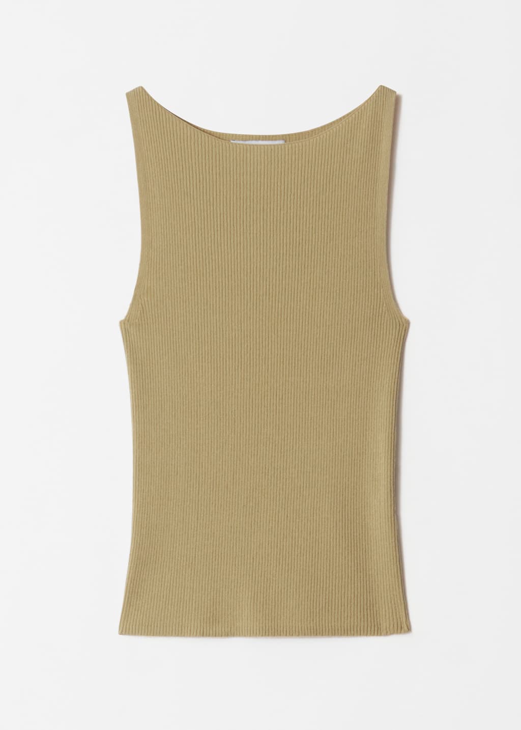 【即購入可】euw nuance knit tank-top brown Rib-Knit Tank Top - Dark Brown - & Other Stories