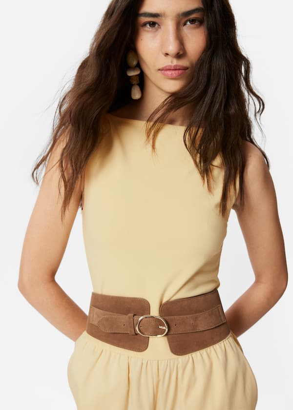 Sleeveless Wide-Leg Jumpsuit