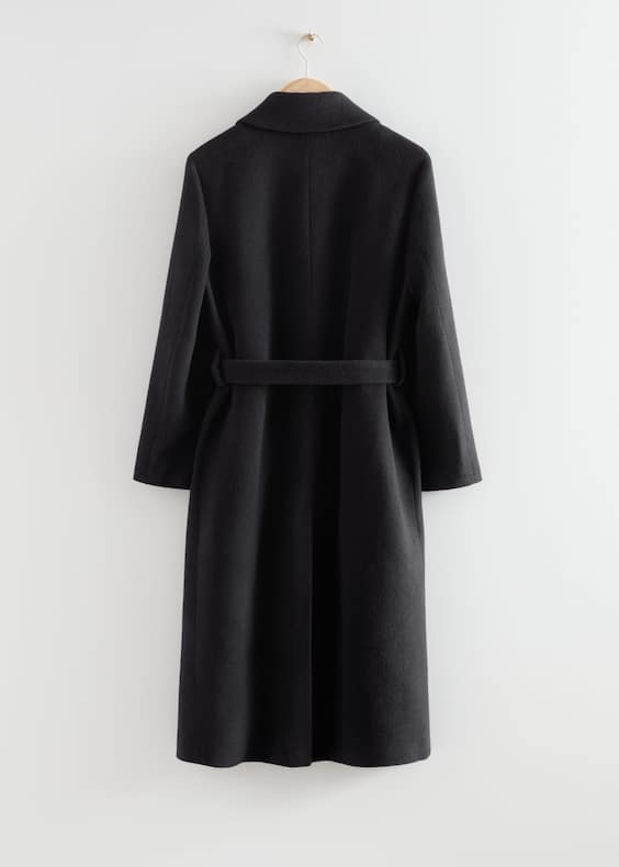 Single-Breasted Belted Coat