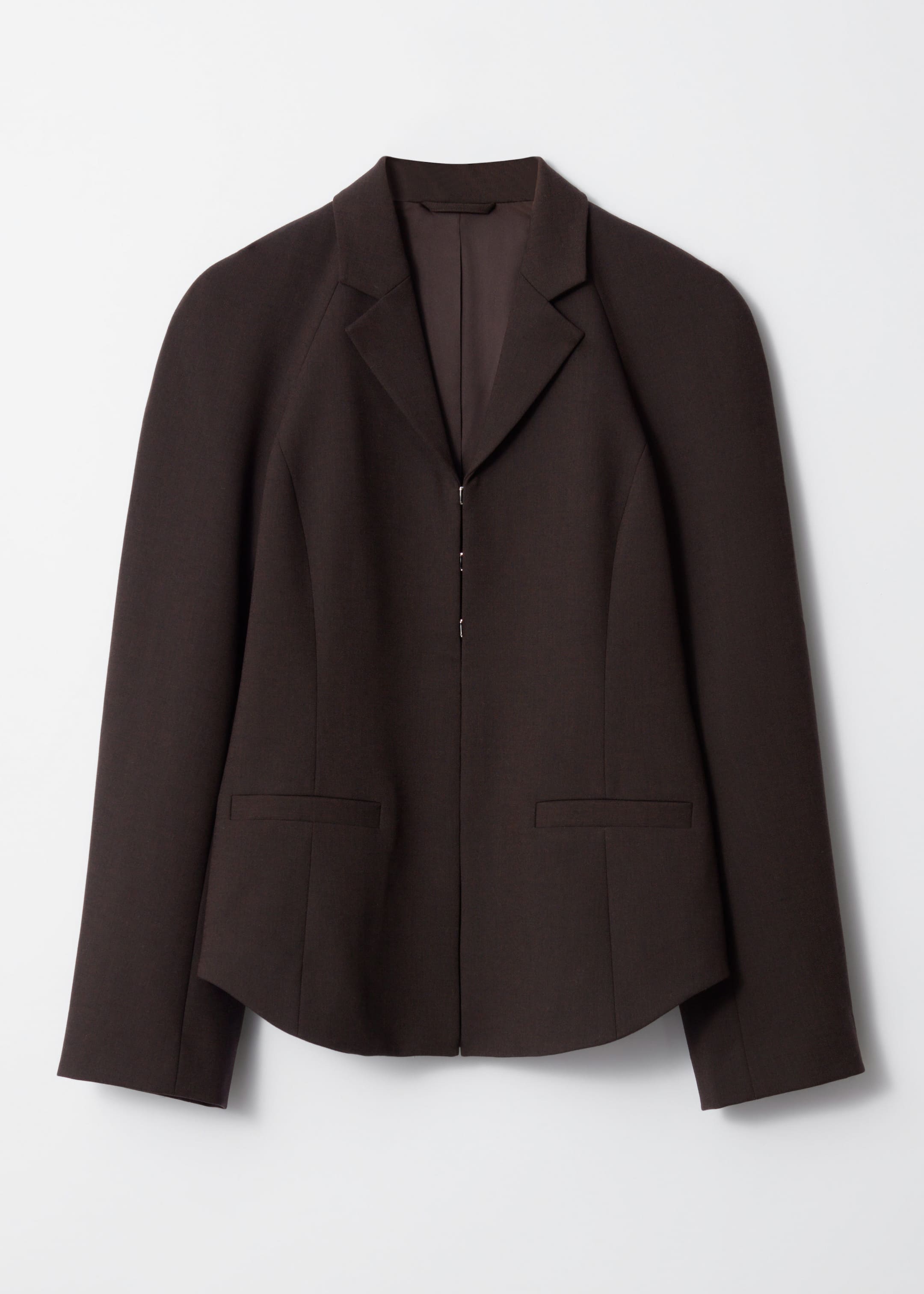 Fitted Blazer - Dark brown - Still Life