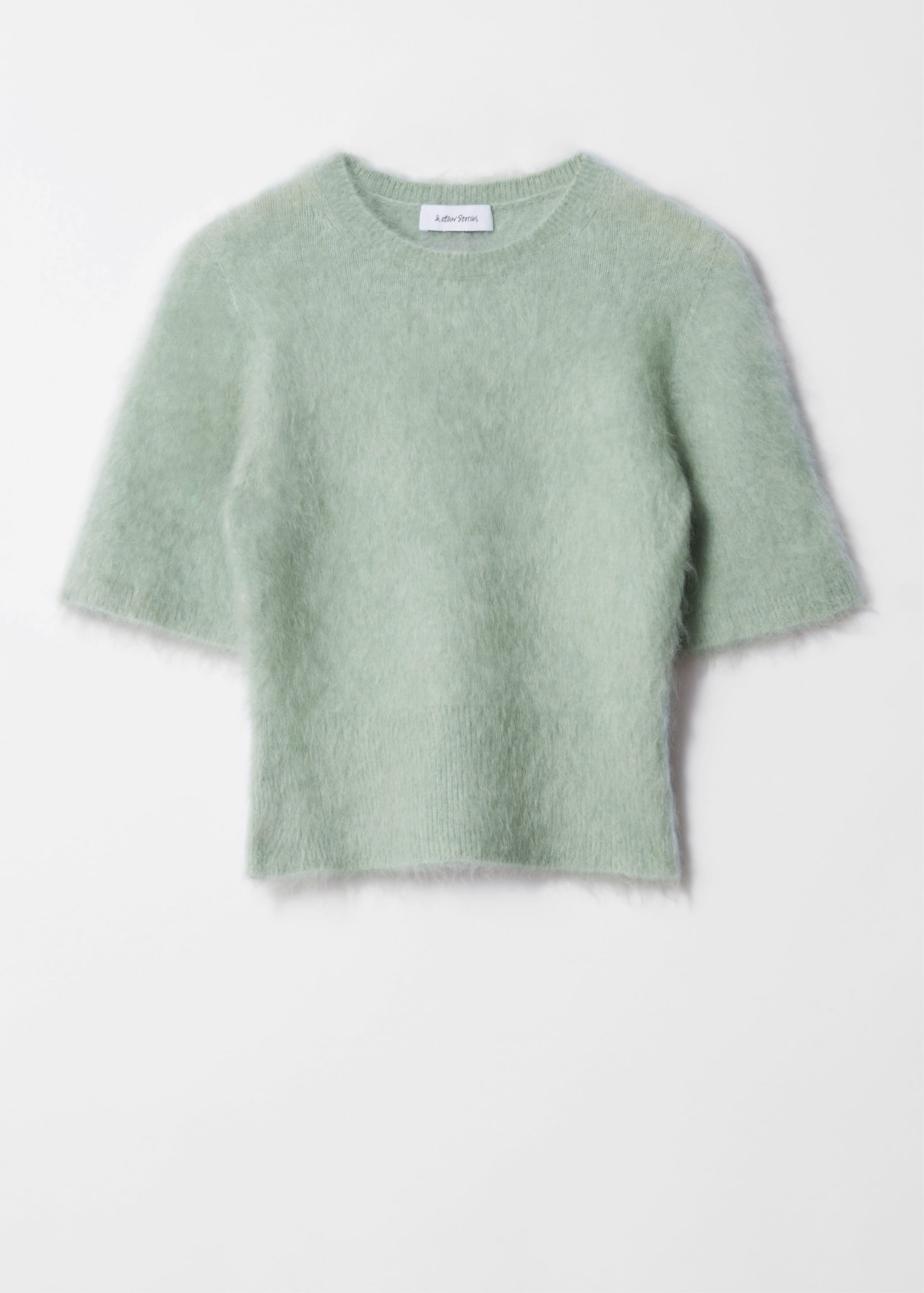 Brushed-Knit T-Shirt - Green - Still Life