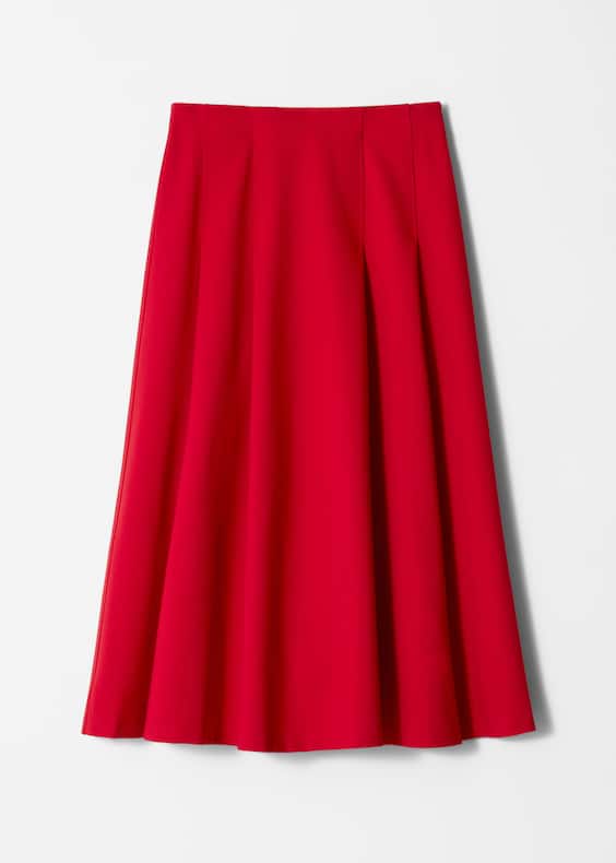 A-Line Midi Skirt