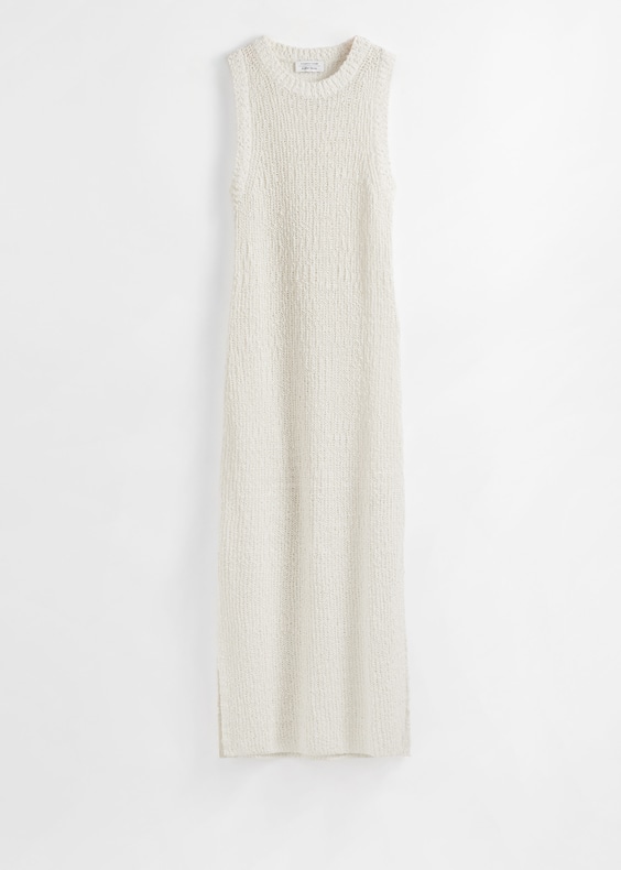 Sleeveless Silk-Blend Midi Dress