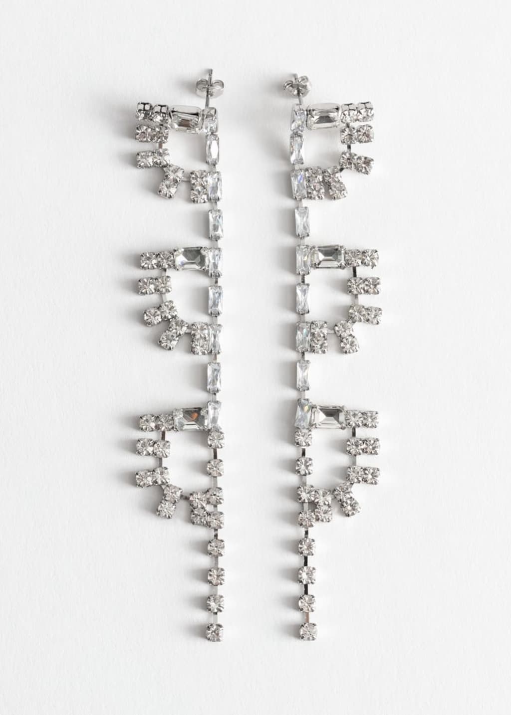 & Other Stories ♥ Crystal Necklace/追跡付 CHANEL 08P 2008 COCO Mark Star Rhinestone Long 3 Row